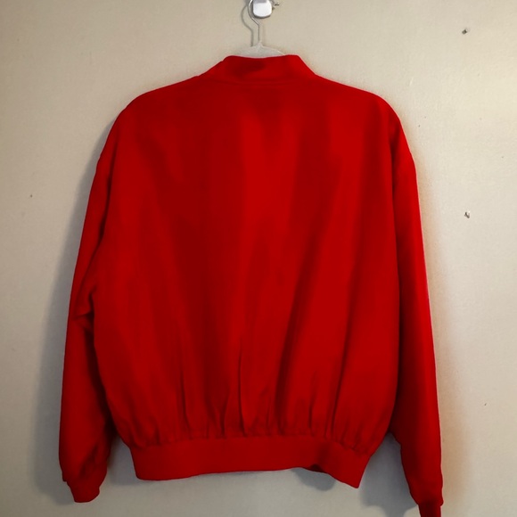 Vintage Red Silk Jacket - Picture 7 of 10